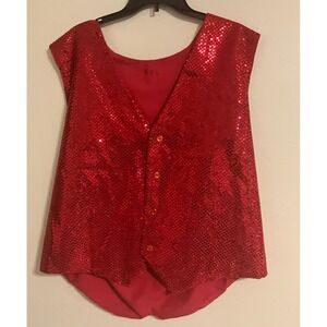 Sequin Santa Vest.  XXL